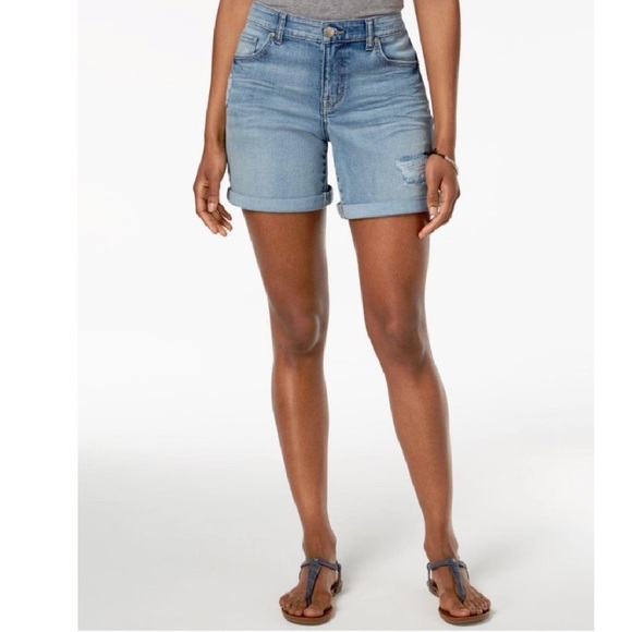 Style & Co Women's Rolled Denim Shorts Anchor - Picture 1 of 4